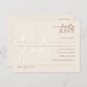 Carte postale mini-mariage RSVP carte postale PEYT (Devant / Derrière)