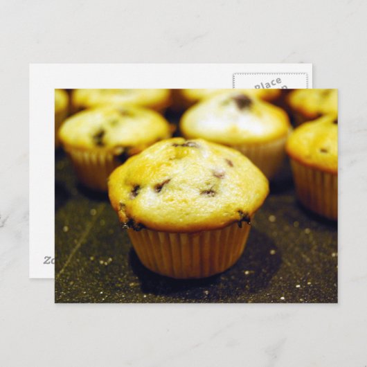 Carte Postale mini muffins bleuets (Devant / Derrière)