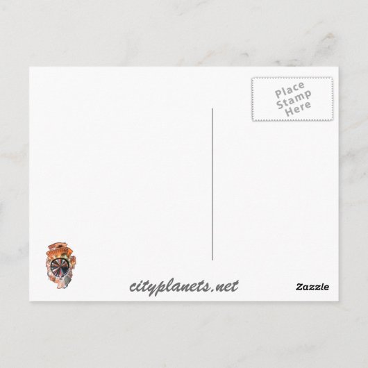 Carte Postale mini planète wilmington nc (Dos)