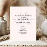 Carte Postale Mini-Script Coeur Bachelorette Week-end<br><div class="desc">Embarquez pour un week-end d'amusement et de festivités ! Notre invitation minimaliste à la bachelorette week-end donne le ton avec une police sans serif moderne et élégante, tandis que l'expression "The Bride-To-Be" ajoute une touche de fantaisie avec un script mignon orné de swashes et de coeurs. Préparez-vous à des souvenirs...</div>