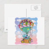 Carte Postale Mini souris et gros ballon (Devant / Derrière)
