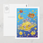 Carte Postale Mini souris perdues dans l'espace (Devant / Derrière)