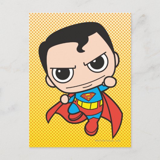 Carte Postale Mini Superman volant (Devant)
