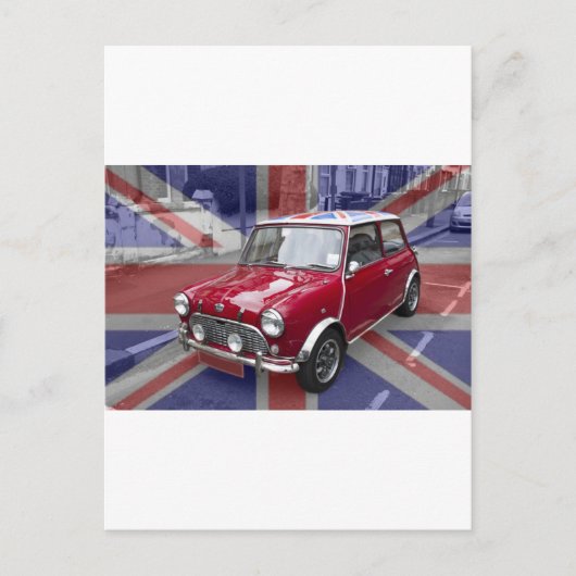 Carte Postale Mini voiture classique britannique (Devant)