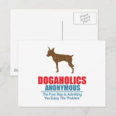 Carte Postale Miniature de Pinscher (Devant / Derrière)