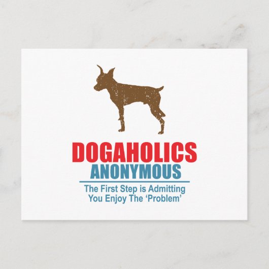 Carte Postale Miniature de Pinscher (Devant)