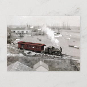 Carte Postale Miniature du réseau ferroviaire Nantucket