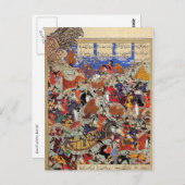 Carte postale - Miniature persane (Devant / Derrière)