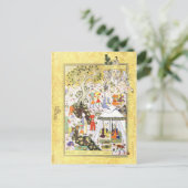 Carte Postale Miniature persane : Khusraw Parviz & Shirin (Debout devant)