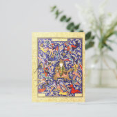 Carte Postale Miniature persane : Le Mi'raj du Prophète (Debout devant)