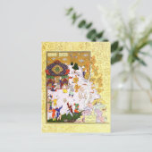 Carte Postale Miniature persane : Vol de la Tortue (Debout devant)