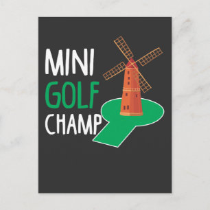 Carte Postale Minigolf Champ Putt Golf Mini Champion de Golf