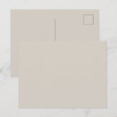 Carte Postale Minimal Blank Color  (Devant / Derrière)