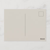 Carte Postale Minimal Blank Color  (Dos)