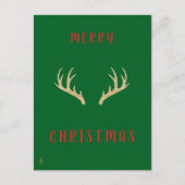 Carte Postale Minimal Christmas Line Art Tree | KaliraArts (Devant)