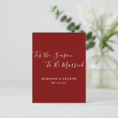 Carte Postale Minimal et chic | MARIAGE (Debout devant)