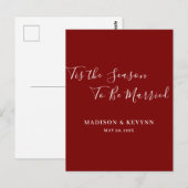Carte Postale Minimal et chic | MARIAGE (Devant / Derrière)