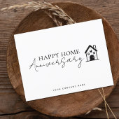 Carte Postale Minimal House Script Home Anniversaire