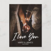 Carte Postale Minimal moderne Je vous aime photo insert (Devant)