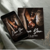 Carte Postale Minimal moderne Je vous aime photo insert