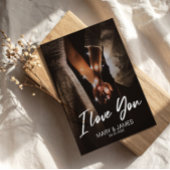 Carte Postale Minimal moderne Je vous aime photo insert