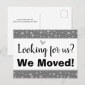 Carte Postale Minimal que nous avons déplacé personnalisé (Devant / Derrière)