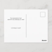 Carte Postale Minimal que nous avons déplacé personnalisé (Dos)