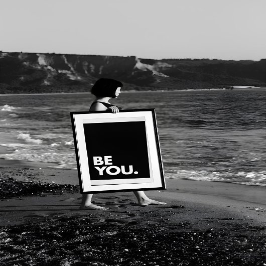 Carte Postale Minimal | Soyez vous-même avec audace