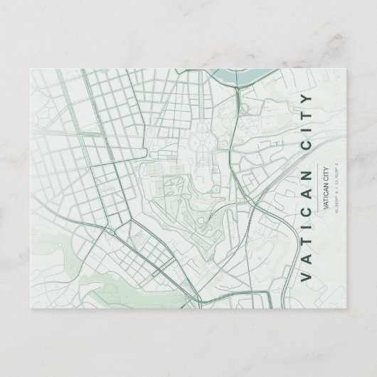 Carte postale minimale de la Cité du Vatican (Devant)