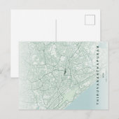 Carte postale minimale de la ville de Thiruvananth (Devant / Derrière)