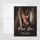 Carte postale minimale Merci avec remplacement de  (Devant / Derrière)