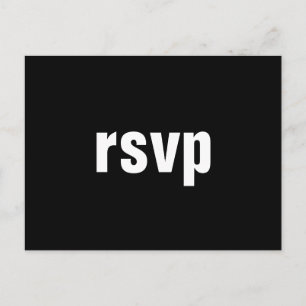 Carte postale minimale "rsvp"
