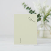 Carte Postale Minimalist Botanical Garden Reader Gift (Debout devant)