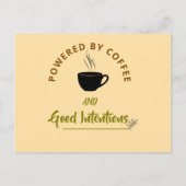 Carte Postale Minimalist Coffee Quote Postcard | Funny Good Inte (Devant)