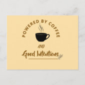 Carte Postale Minimalist Coffee Quote Postcard | Funny Good Inte (Devant)