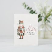 Carte Postale Minimalist Cute Nutcracker Christmas (Debout devant)