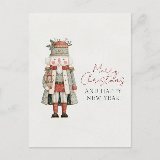 Carte Postale Minimalist Cute Nutcracker Christmas (Devant)