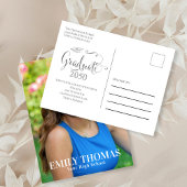 Carte Postale Minimalist Graduate Modern Simple Script 
