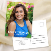 Carte Postale Minimalist Graduate Modern Simple Script 