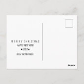 Carte Postale Minimalist Snowflake Frame Photo Overlay Holiday (Dos)