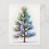 Carte Postale Minimalist Snowy Pine (Devant)
