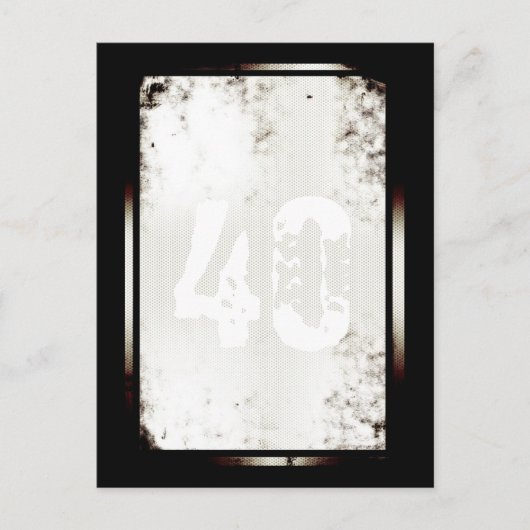 Carte postale minimaliste 40e anniversaire (Devant)