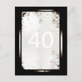 Carte postale minimaliste 40e anniversaire (Devant)