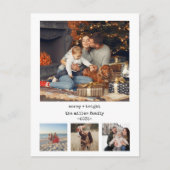 Carte postale minimaliste 4 photos machine à écrir (Devant)