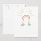 Carte postale minimaliste de Bohême (Devant / Derrière)