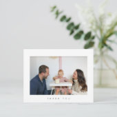 Carte postale minimaliste Merci d'anniversaire (Debout devant)