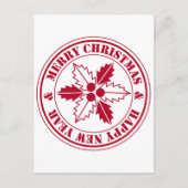 Carte postale minimaliste moderne Joyeux Noël (Devant)