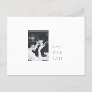 Carte Postale Minimaliste moderne noir blanc photo Enregistrer l