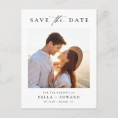 Carte Postale Minimaliste Moderne Sauvegarder La Date (Devant)