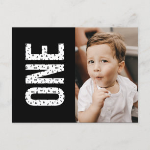 Carte postale Minimaliste Motif Photo First Invita